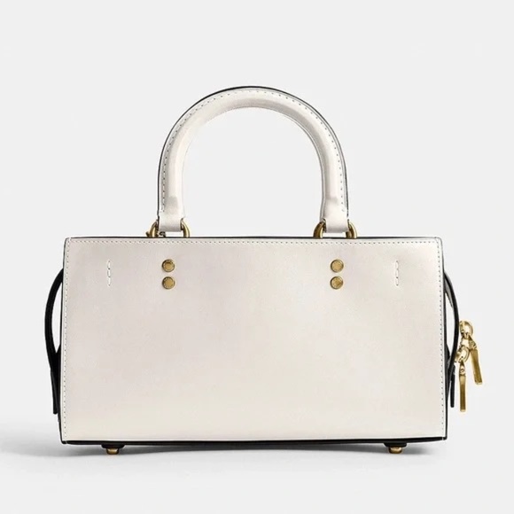 Coach 1941 Rogue 26 East/West Bag in Brass/Chalk White Glovetanned Leather - Picture 12 of 12